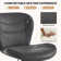 Elegant Adjustable Height Upholstered Counter Stool With Stylish Metal Frame And Convenient Footrest