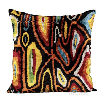 Coussin en velours Carnival