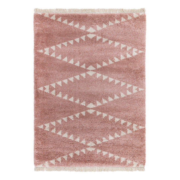 Bloomsbury Market Pickerel Berber Style Pink Rug | Wayfair.co.uk