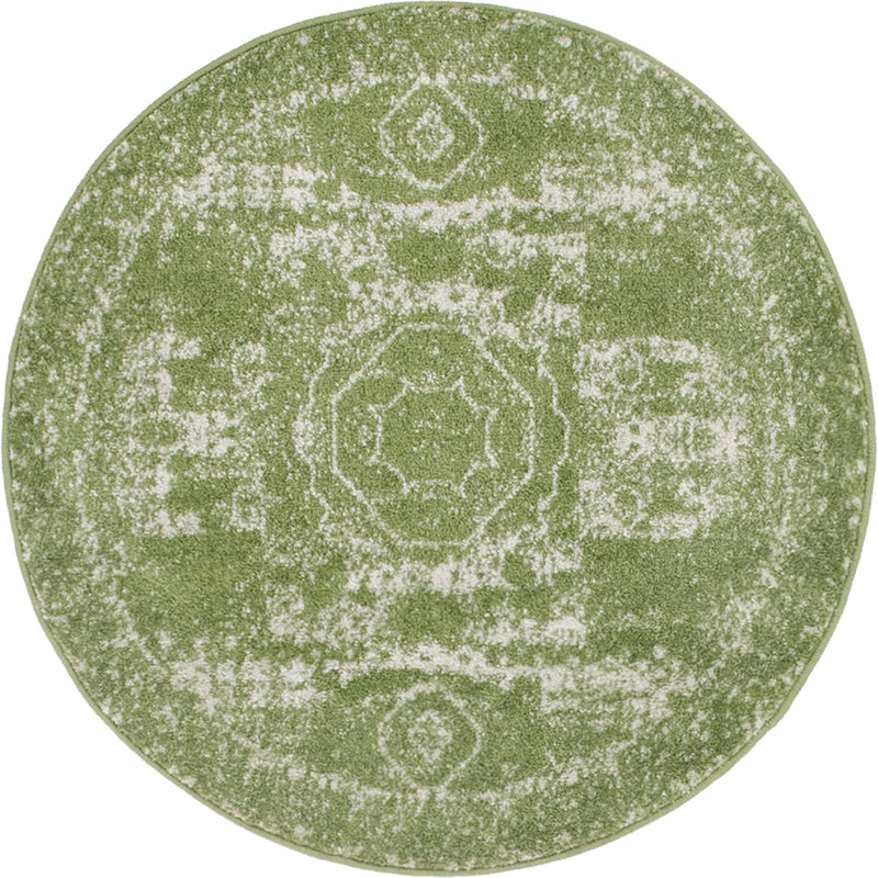 Rizo Geometric Indoor Rug, Round 3'1"