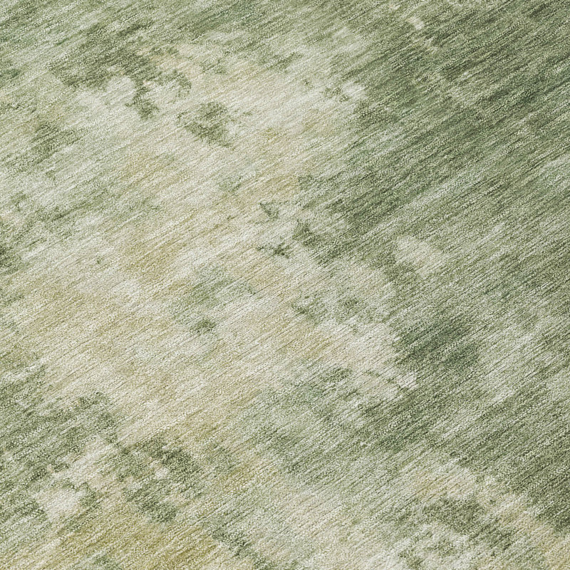 Tapis rond 8 po Sage And Beige