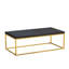 Table basse industrielle moderne avec plateau en pierre épaisse-445523183-452224593