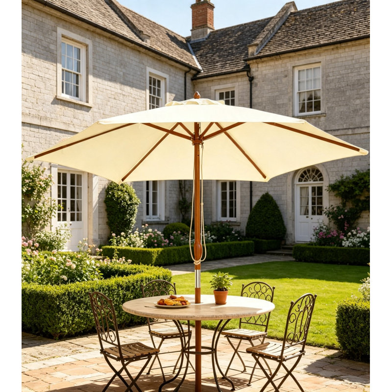 250 cm W X 250 cm D Market Parasol with Pulley Lift