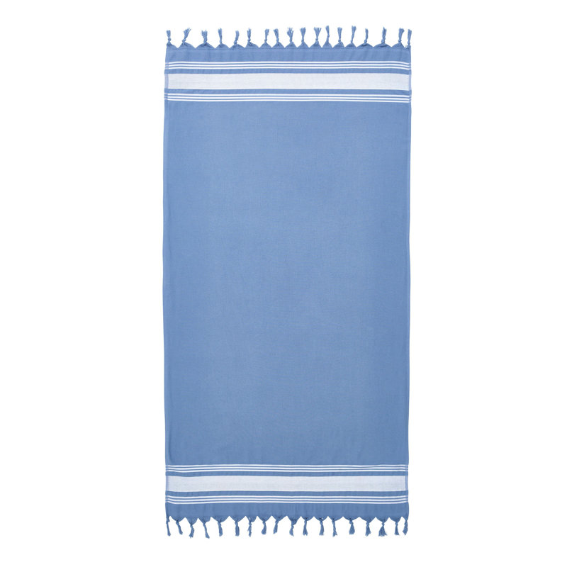 Hammam 100% Cotton Beach Towel Single, Blue