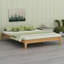 Structure de lit plateforme en bois de bambou massif-587884509