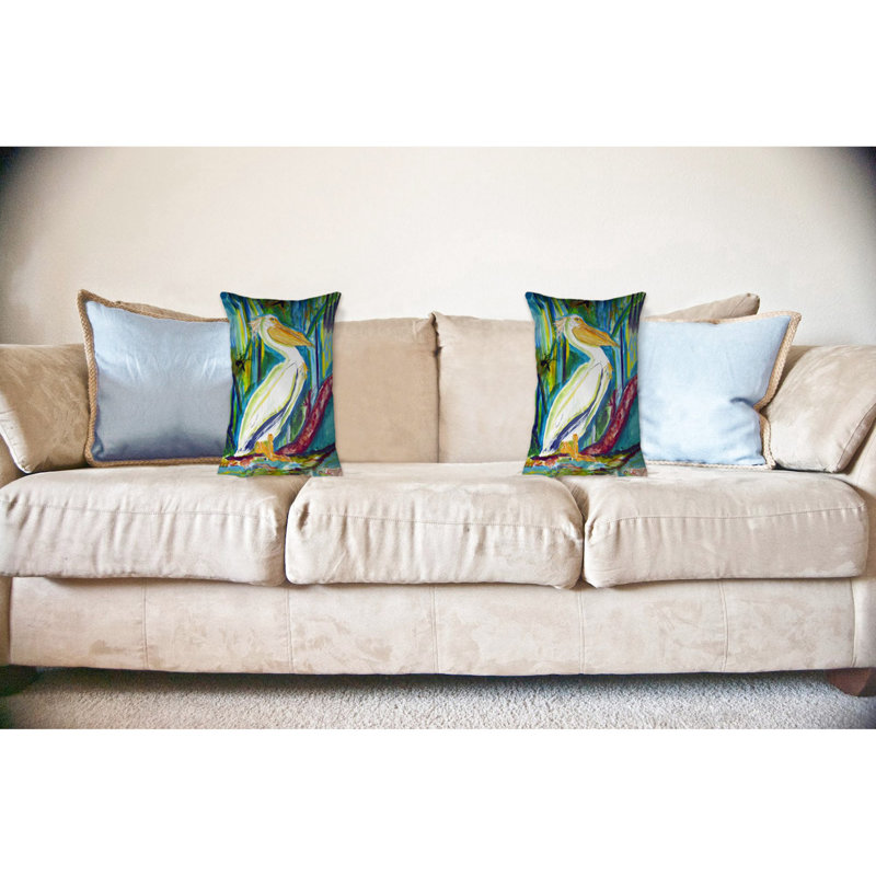 Outdoor Reversible Throw Pillow