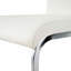 Chaise de salle à manger en polyuréthane avec pieds argentés (ensemble de 4)-1649921832-1649921839-1649921834