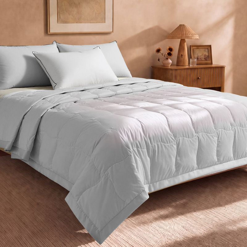 Couverture pour lit en duvet d'oie Pacific Coast, Grand lit, Light Gray