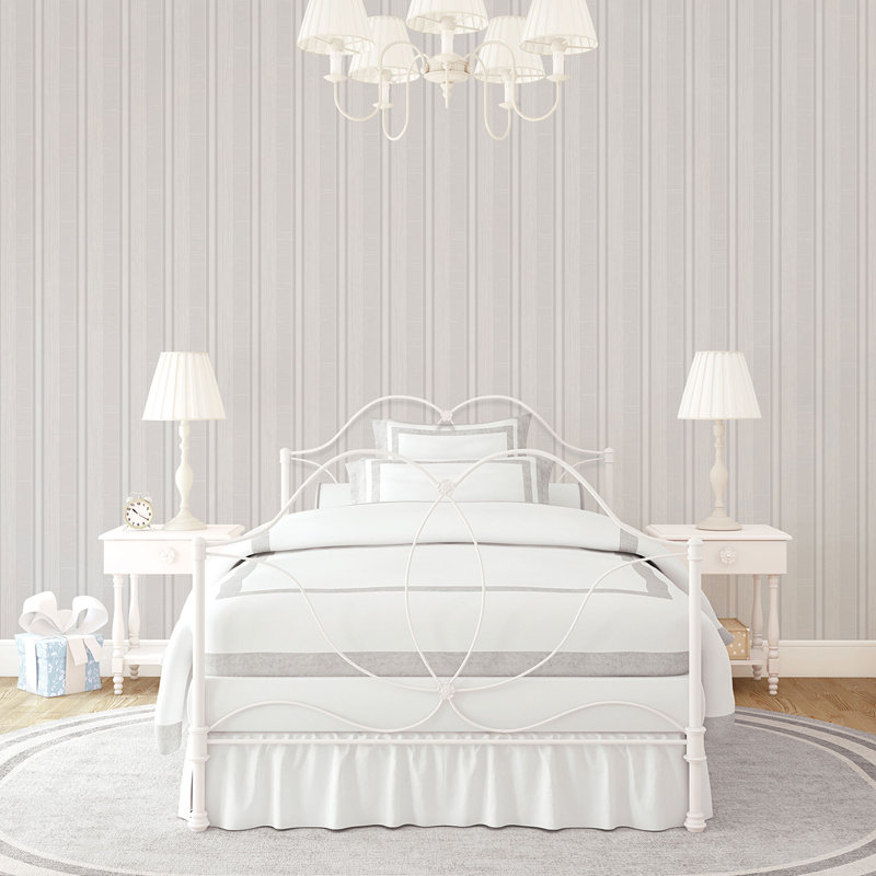 Palazzo 2 Silk Stripe Wallpaper Roll, Gray