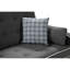 Canapé-lit moderne en tissu gris 70 po avec 2 ports de chargement USB et 4 coussins décoratifs Modern