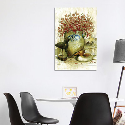 Woodcarvers Bench by Giordano Studios - Wrapped Canvas Painting