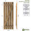 Volets de planche-n-lattes avec barre en Z (par paire) Americraft (2 lattes)-78948308-78948366-78948375