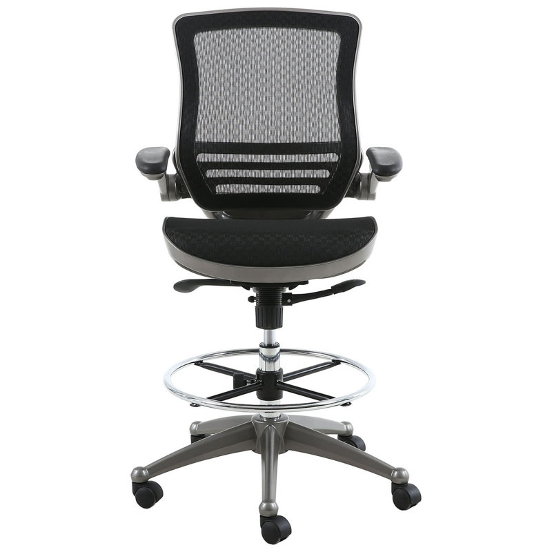Clementina Heavy Duty Mesh Drafting Chair, Bronze