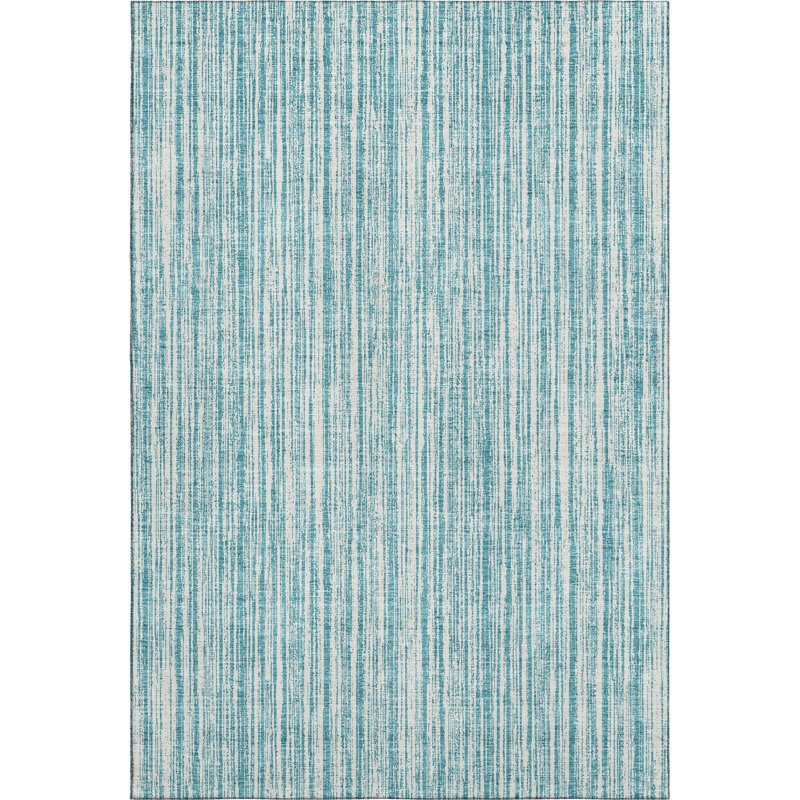 Premium Machine Washable Prisco Teal Rug, Rectangle 2'6" x 3'10"
