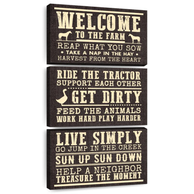 Welcome To The Farm Wall Sign