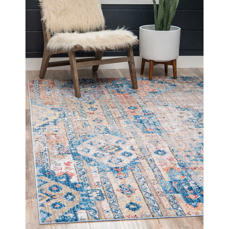 Geometric Indoor Rug, Rectangle 8' x 10'