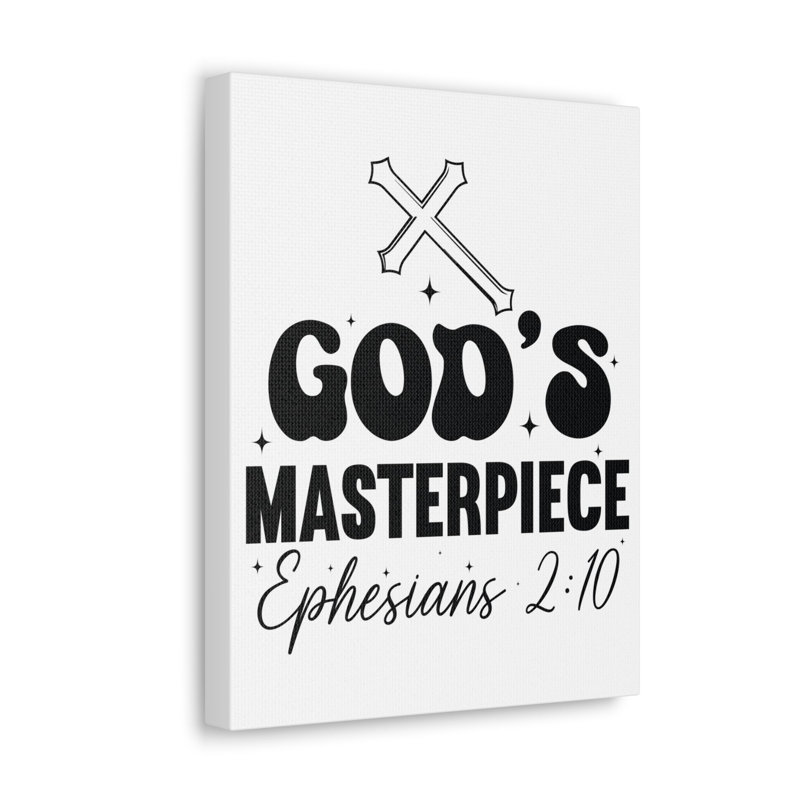 Trinx Scripture Walls Ephesians 2:10 You are God's Masterpiece Bible Verse Canvas Christian