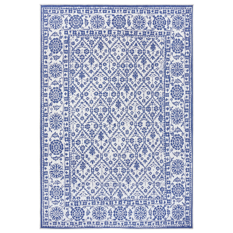 Curacao Flatweave Blue Rug