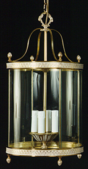 Gosnells 4 - Light Lantern Pendant, Antique Silver