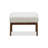 Cue Ottoman White Dark Walnut-120595936