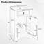 Meuble-lavabo de 20 pouces avec lavabo en céramique, porte à fermeture douce, tablette réglable et support de rangement fixé à la porte - idéal pour les petites salles de bain-134082451
