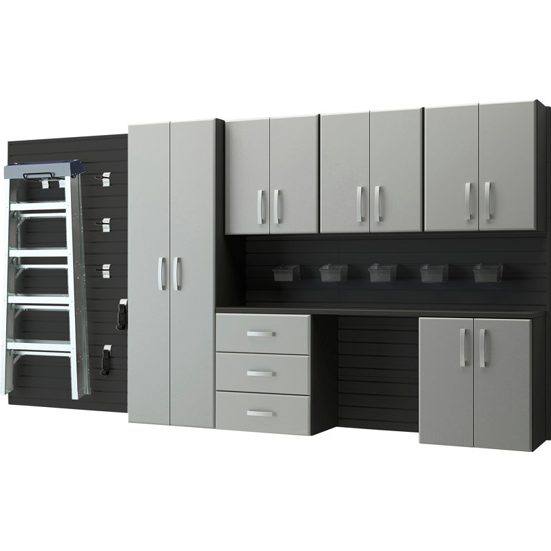 Deluxe 6 Piece Storage System, Black/Silver