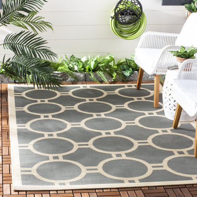 Tapis anthracite / beige Arneshia