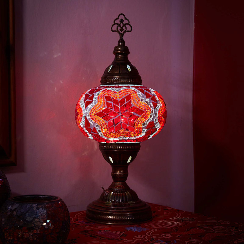 Karlie Metal Table Lamp, Orange