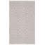 Tapis gris / ivoire en coton tissé à plat à la main Akihito-1129541144
