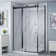 Dreamwerks Bristol 48" W x 32" D x 79.2" H Framed Rectangular Reversible Shower Kit in Black 
