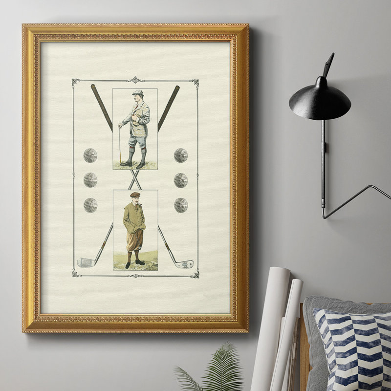 " Golfers: John Henry & R. Maxwell ", 20" H x 16" W