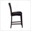 Ensemble de 2 chaises à hauteur de comptoir Modern Modern, similicuir brun foncé, finition espresso, bois franc massif