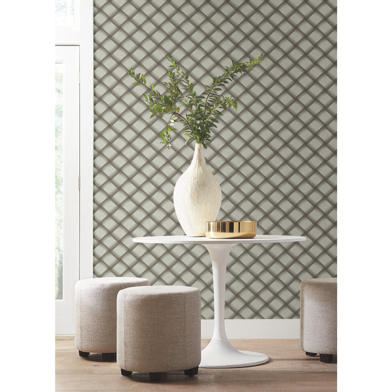 Papier peint Bayside Basket Weave, Moka