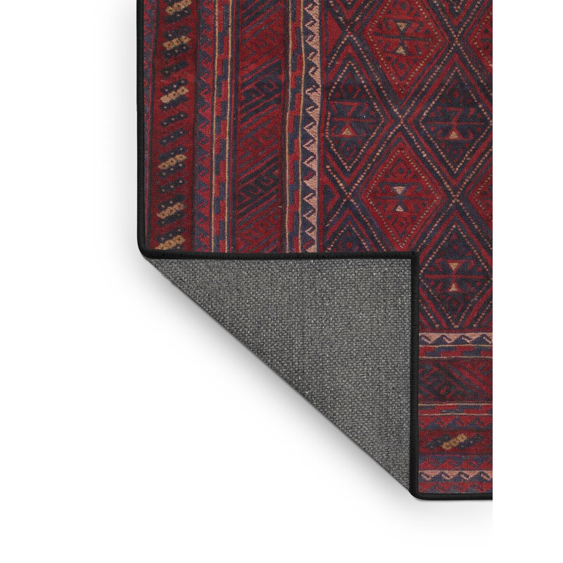 Tapis rouge à motif sud-ouest, Rectangle 7 pi x 9 pi