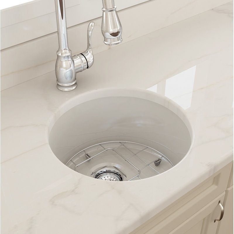 18.5'' L Kitchen Sink, Glossy White