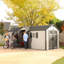 Lifetime 20 Ft. x 8 Ft. High-Density Polyethylene (Plastic) Outdoor Storage Shed with Steel-Reinforced Construction