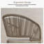 Chaise haute de bar moderne en osier avec coussins intégrés et dossier enveloppant 2 pièces-373159492-373159491