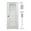 Porte standard préfinie en bois manufacturé Avon-92914352-92914356