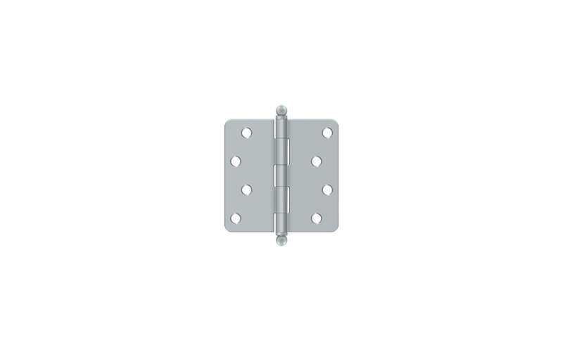 Steel Hinge, Brushed Chrome