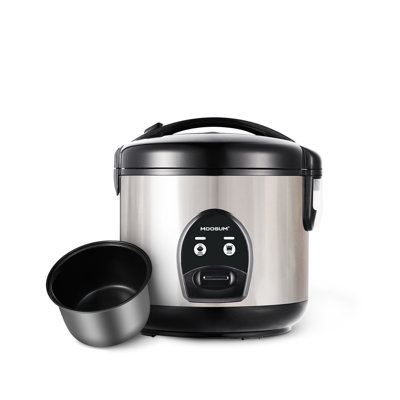Electric Rice Cooker with One Touch for Asian Japanese Sushi Rice, 5-cup Uncooked/10-cup Cooked