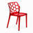 Jakubowski Dynamic Modern Plastic Dining Side Chair with Honeycomb Design-124818732-13704660