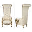 Chaise à dossier haut Palace Platine-101987113