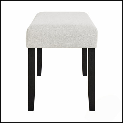 Ensemble de salle à manger 6 pièces Table de salle à manger en faux marbre blanc de style contemporain avec dossier plein et chaises rembourrées gris clair et noir