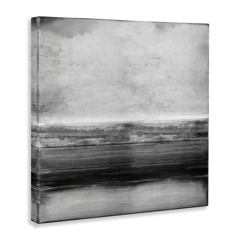 Abat-jours monochromes gris rustiques superposés - impression, H 17 po x l 17 po
