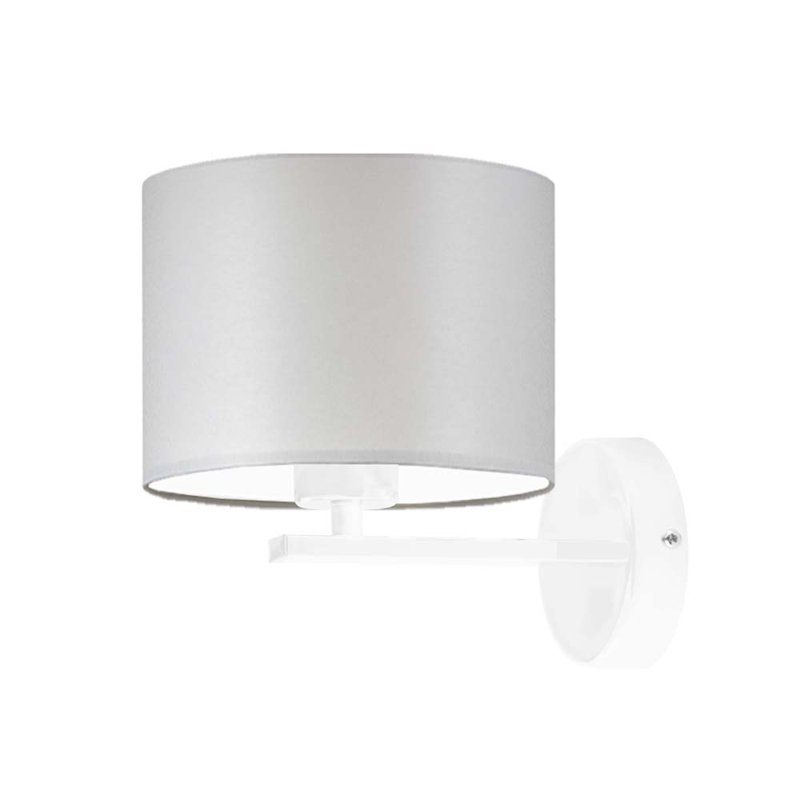 Ayaka Armed Sconce, White, Light Grey