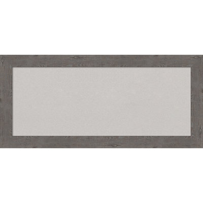 Grey Cork Board, Rustic Narrow Frame - Bulletin Board, Organization Board, Pin Board