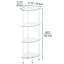 Anabelen 102.9 cm H x 29.8 cm W Stainless Steel Corner Bookcase