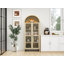 Grand garde-manger arqué, armoire de rangement en bois, armoire de rangement avec tablettes réglables