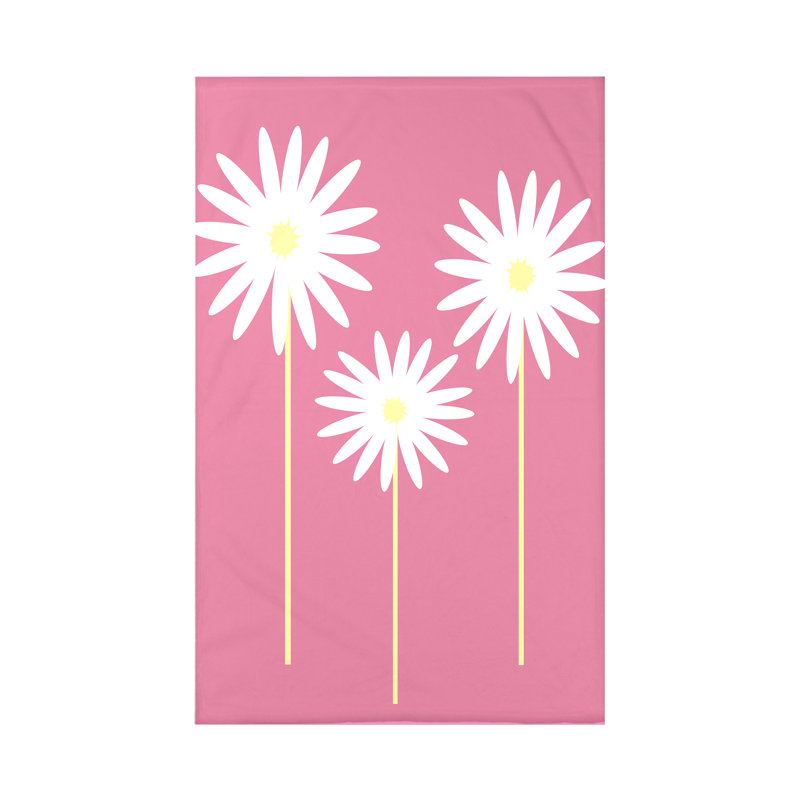 Jeté polaire à imprimé floral, L 50 po x l 60 po x P 0,5 po, Joues roses, 1.85