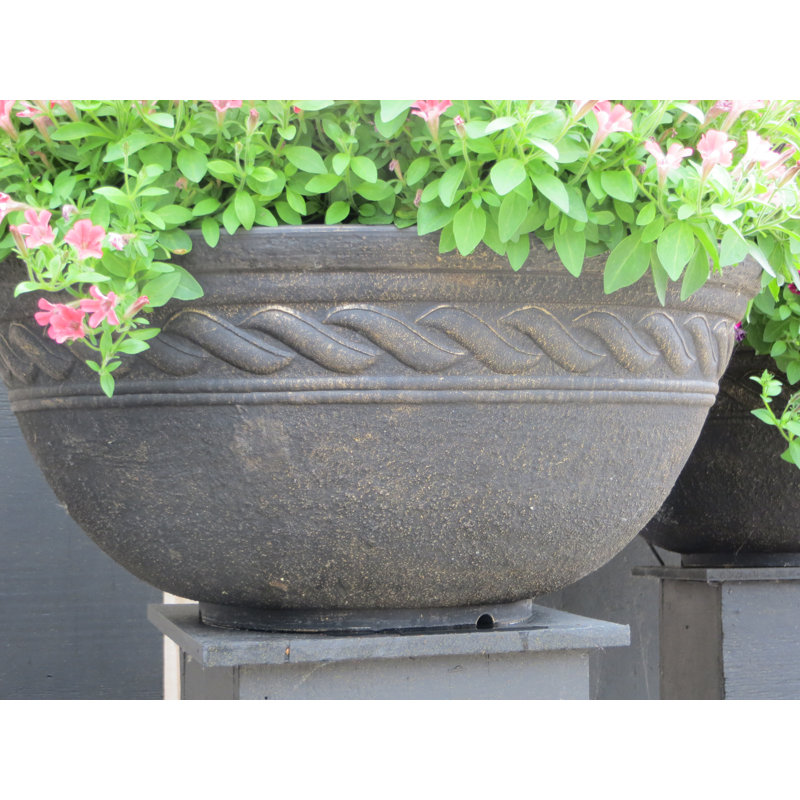 Canas Pot Planter, Black